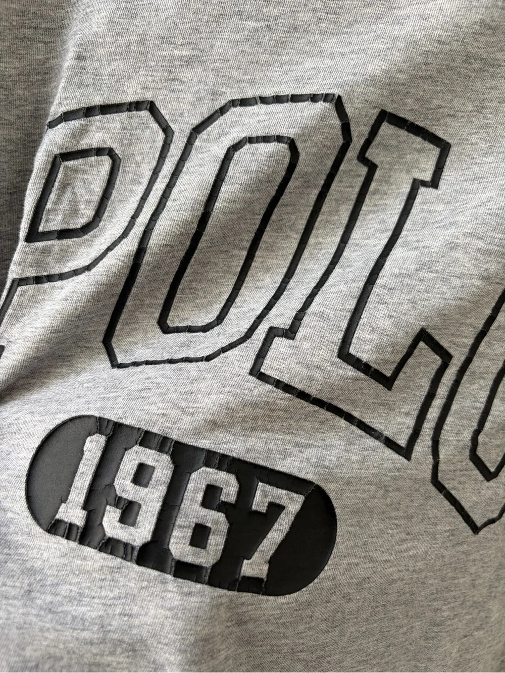 Polo by Ralph Lauren Gray 'POLO 1967' Graphic Short Sleeve Tee men's small